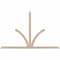 Ekena Millwork Richland Smooth Timber Gable Bracket, Douglas Fir, 96"W x 60"H x 1 1/2"D x 3 1/2"F, 15/12 Pitch GBW096X60X0204RIC00SDF - alternate 1